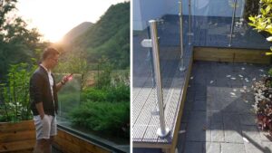 glass decking balustrade